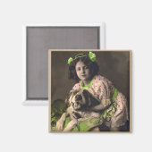 Lief Sint Bernard fotomagneet Magneet (Voorkant / Achterkant)