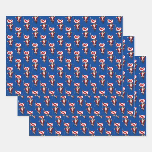 Lief Sinterklaas Bezoeken Alabama Inpakpapier Vel (Set)