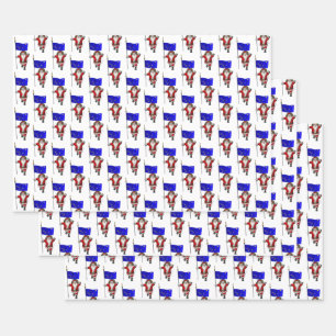 Lief Sinterklaas Bezoeken Alaska Inpakpapier Vel