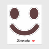 Lief Smiley Gezicht Klassieker Sticker (Vel)