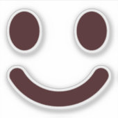 Lief Smiley Gezicht Klassieker Sticker (Voorkant)