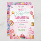 Lief Snoep Birthday Girl Kaart (Voorkant / Achterkant)