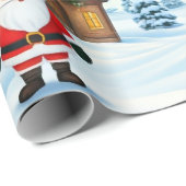 Lief speels kerstontwerp cadeaupapier (Rol Hoek)