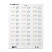 Lief spook Halloween baby shower label (Full Sheet)