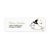 Lief spook Halloween baby shower label (Voorkant)