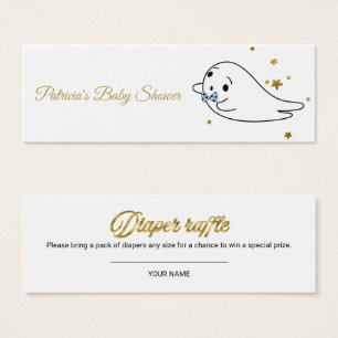 Lief spook Halloween baby shower luier raffle Mini Visitekaartjes