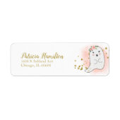 Lief spook Halloween baby shower sticker (Voorkant)