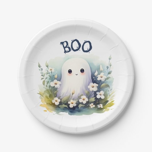 Lief spook Halloween Papieren Bordje (Voorkant)