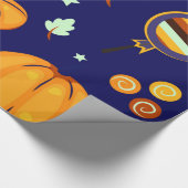 Lief spookpompoen Halloween-feestdag Cadeaupapier (Hoek)