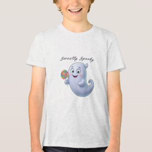 Lief spooky schattig spook met lolly Tri-Blend shirt