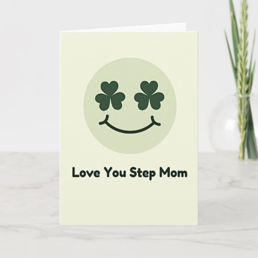Lief Stepmama Shamrock Kaart (Voorkant)