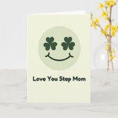 Lief Stepmama Shamrock Kaart (Gele Bloem)