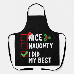 Lief Stout Ik Heb Mijn Beste Kerstlijst Familie Schort