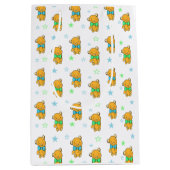 Lief Teddy Bear Boy's Baby shower Medium Cadeauzakje (Voorkant)