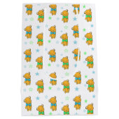 Lief Teddy Bear Boy's Baby shower Medium Cadeauzakje (Achterkant)