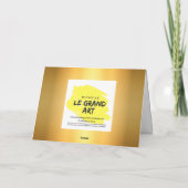 Lief Tekeningen Koppel Gouden Bruiloft Jubileum Kaart (Achterkant)