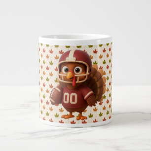 Lief Thanksgiving-dag voetbal kalkoen Grote Koffiekop