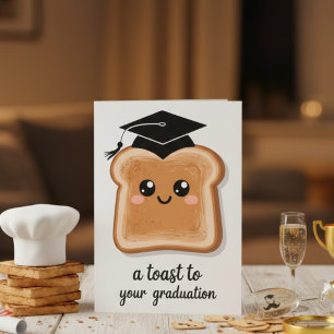 Lief Toast Afstudeer Grap Felicitaties Kaart