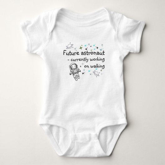 Lief toekomstig astronautje babybody'shirt romper (Voorkant)