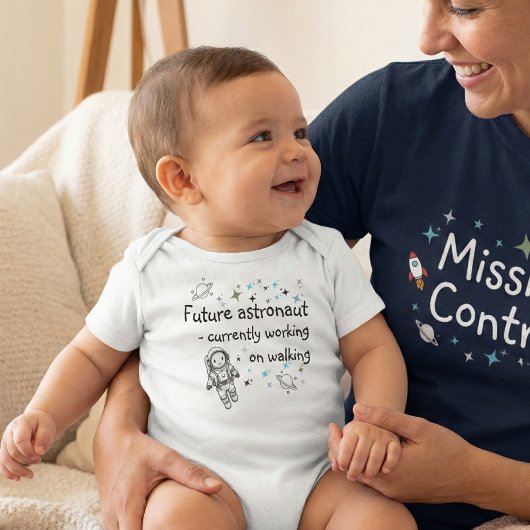 Lief toekomstig astronautje babybody'shirt romper