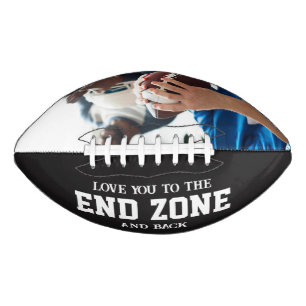 Lief tot in de eindzone voetbal vriend vader american football