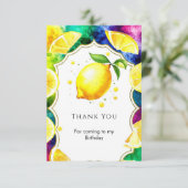 Lief Tover Lemon Verjaardag Bedankkaart (Staand voorkant)