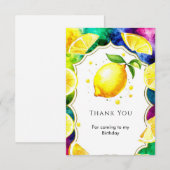 Lief Tover Lemon Verjaardag Bedankkaart (Voorkant / Achterkant)