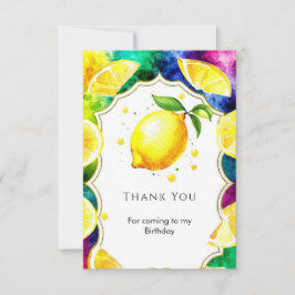 Lief Tover Lemon Verjaardag Bedankkaart