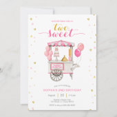  lief traktkar 2e verjaardagsfeestje kaart (Voorkant)