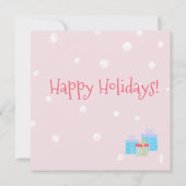 Lief Tropisch Santa Flamingo Kerstfeest Kaart (Achterkant)