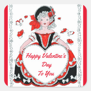Lief Valentijn Lady Sticker
