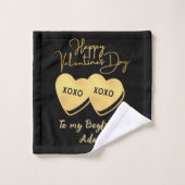 lief valentijn paar op maat aanpassen bad handdoek (Wasdoekje)