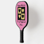 lief valentijn paar op maat aanpassen pickleball paddle (Links)