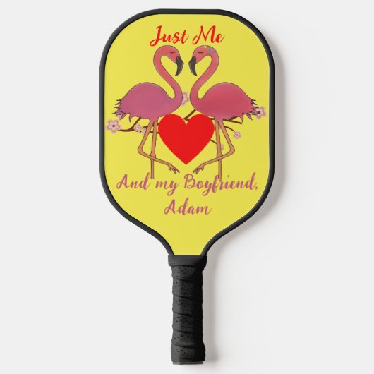 lief valentijn paar op maat aanpassen pickleball paddle (Voorkant)
