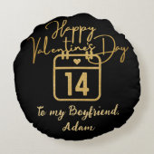 lief valentijn paar op maat aanpassen rond kussen (Achterkant)