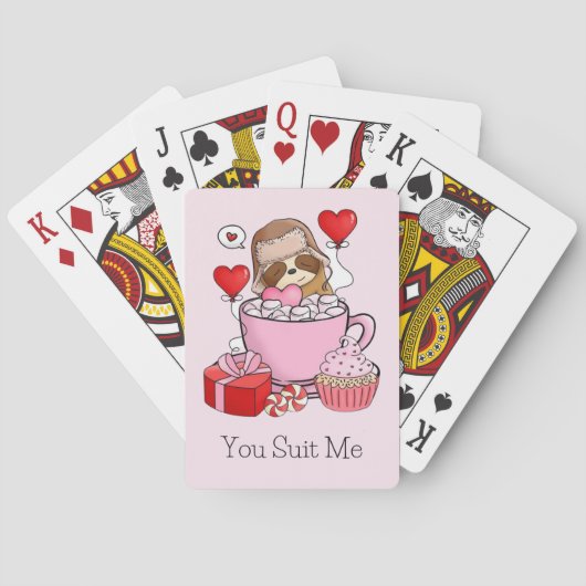 Lief Valentijnsdagluiaard Pokerkaarten (Achterkant)