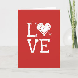 Lief Valentijnskaart met hartjes Feestdagen Kaart