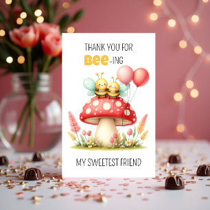 Lief valentijnskaartje met lieveheersbeestje voor feestdagen kaart