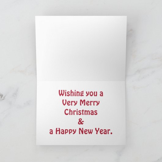 Lief varken in kerstmuts kerstboom feestdagen kaart (Binnen)