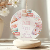 Lief verjaardagsfeestje pastel dank u bedankjes labels