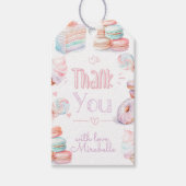 Lief verjaardagsfeestje pastel dank u cadeaulabel (Voorkant)