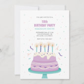 Lief verjaardagstaart Kinder feestje Kaart (Voorkant)