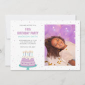 Lief verjaardagstaart Kinder feestje Kaart (Voorkant)