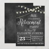 Lief verrassingsafscheid uitnodiging (Voorkant / Achterkant)