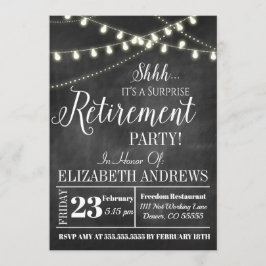 Lief verrassingsafscheid uitnodiging