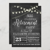 Lief verrassingsafscheidingsuitnodiging kaart (Voorkant / Achterkant)