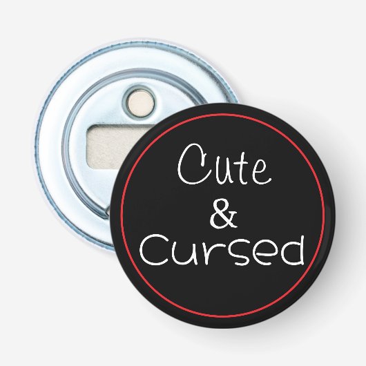 Lief & Vervloekt Button Flesopener (Voorkant)