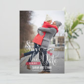 Lief verzoek bewaar de datum - bewerkbare kleur save the date (Staand voorkant)