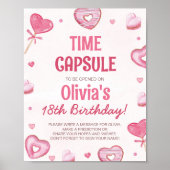 Lief Viering Verjaardag Tijd Capsule teken Poster (Voorkant)