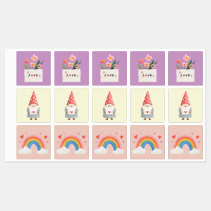 Lief vierkante stickers